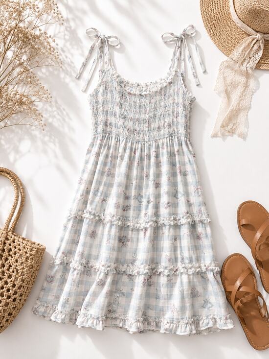 Her Universe Dresses & Skirts - Disney Her Universe Alice in Wonderland Gingham Tiered Dress Cottagecore SZ 2X